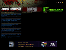 Tablet Screenshot of horrorbase.com